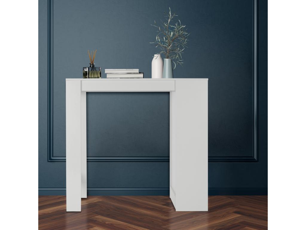 Table bar table mange-debout table Ventoriq comptoir blanc 110x50x103cm Ventoriq XJQA51864