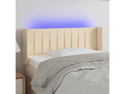 Tête de lit à LED Crème 93x16x78/88 cm Tissu UFKD81672