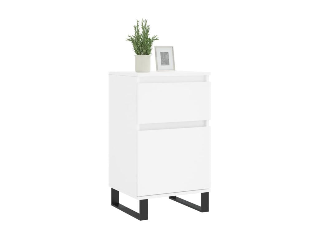 Buffets 2 pcs blanc 40x35x70 cm bois d'ingénierie RMWB15069