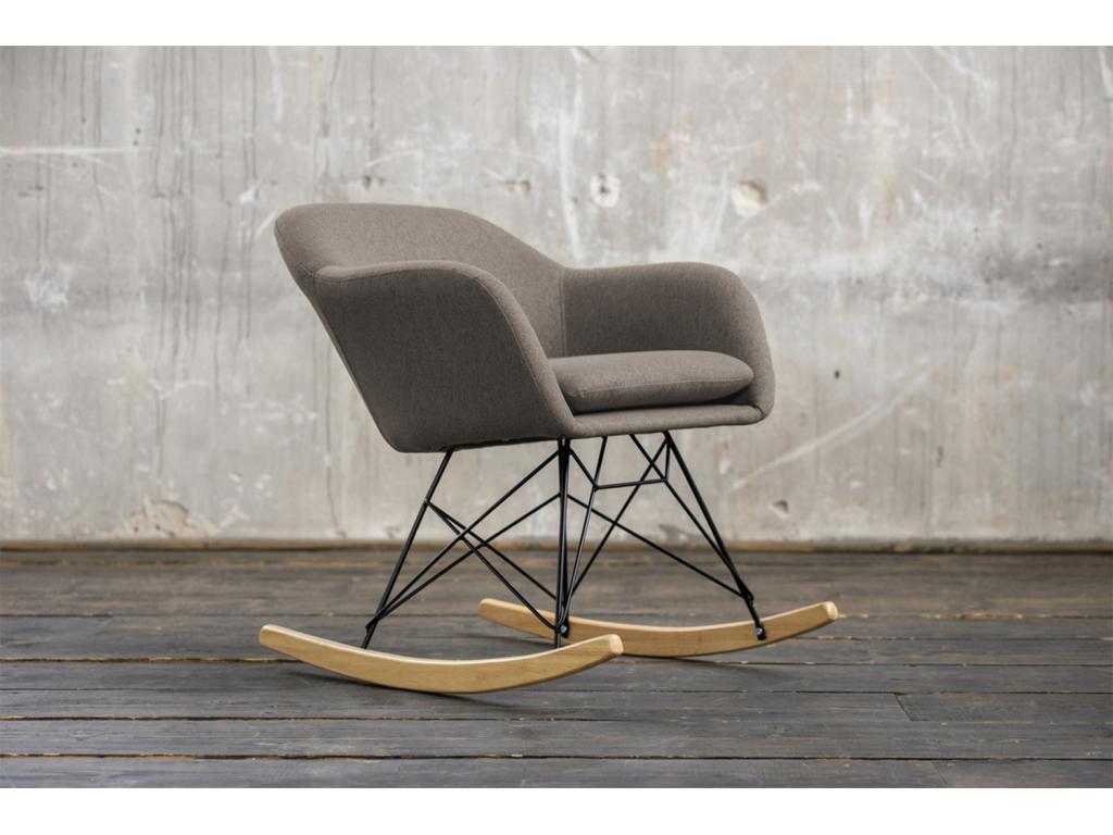 Fauteuil - marron tissu tissé - Ventoriq BLFK14471