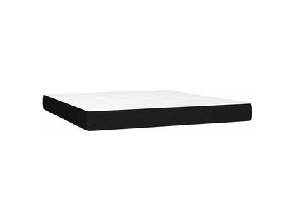 Sommier à Ventoriq de lit avec matelas Noir 160x200 Tissu CGJD36081