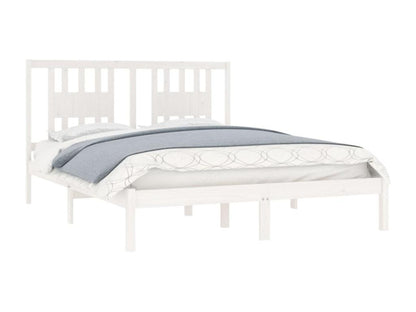 Cadre de lit Blanc Bois de pin massif 160x200 cm UDUI72078