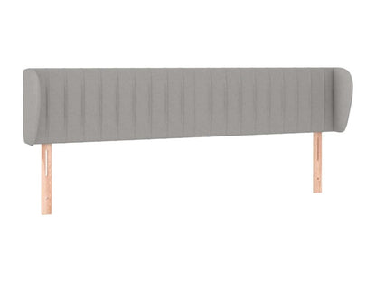 Tête de lit avec oreilles Gris clair 163x23x78/88 cm Tissu JCWW32933