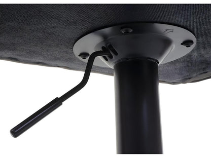 Lot de 2 chaises tissu grise 44x46x95 cm 04 0000121 WBXF01041