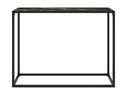Table console Noir 100x35x75 cm Verre trempé OLVX40955