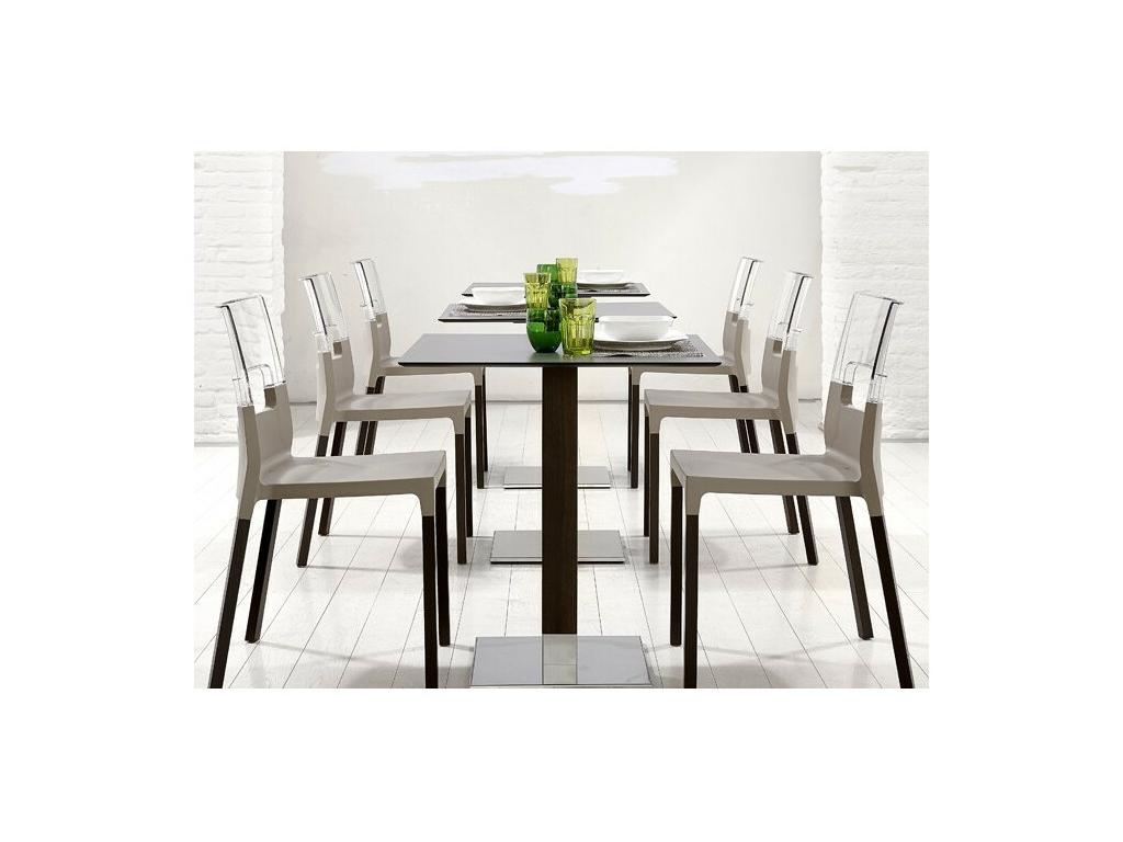 Chaise NATURAL Ventoriq pieds bois et dossier translucide - vendu à l'unité JWPW25967