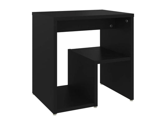 Table de chevet noir 40x30x40 cm bois d'ingénierie LTQJ44876