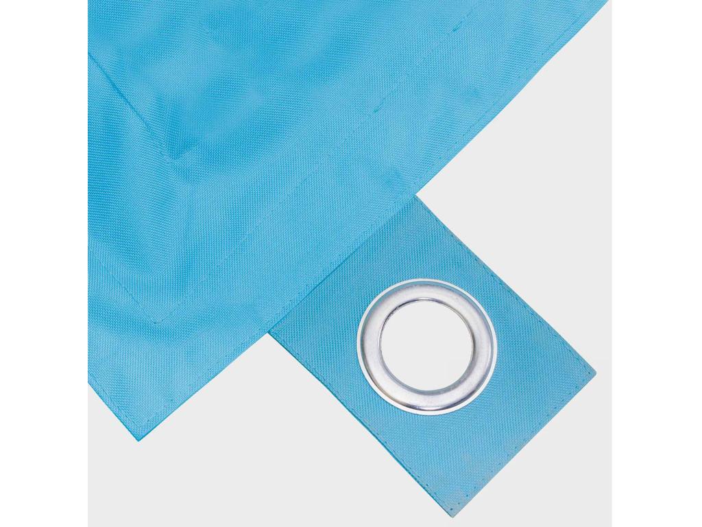 Pouf de jardin polyester bleu azur 140x120 cm FAEL29778