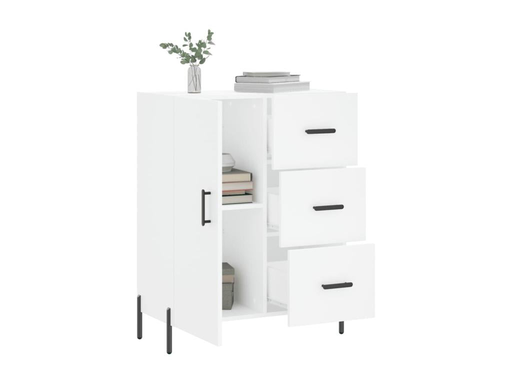 Buffet blanc 69.5x34x90 cm bois d'ingénierie FDFS93732