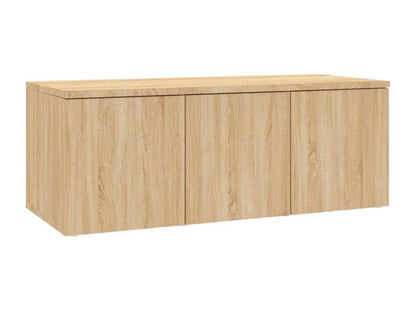 Meuble TV Chêne Ventoriq 80x34x30 cm Bois d'ingénierie ZEGC31745