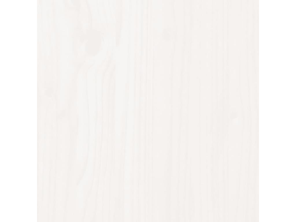 Salon de jardin 7 pièces Blanc Bois de pin massif SCKQ39118