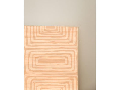 Tête de lit en bois de pin naturelle imprimée 130x80cm - Boislis HHTV27949