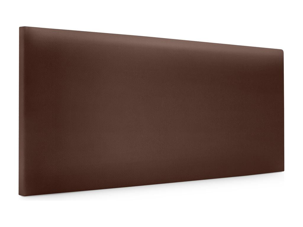 Lumenao Tête de lit simili cuir lisse 110x50cm Lits 105 - Chocolat CROO52546