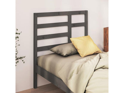 Tête de lit Gris 81x4x104 cm Bois massif de pin OFWW13270