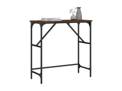 Table console chêne marron 75x32x75 cm bois d'ingénierie MRKA36363