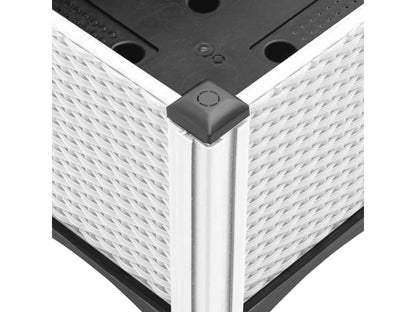 Jardinière avec pieds blanc 120x40x42 PP NMNY84756