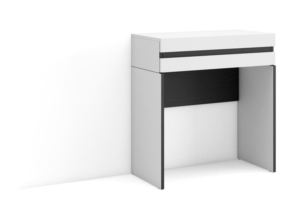 Coiffeuse 70x35x75 cm Avec tiroir Chambre à coucher Blanc PDLG51727