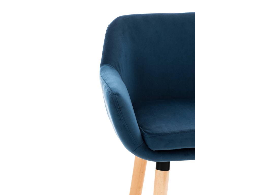 Tabouret de bar Ventoriq velours - bleu99.00 ORVZ85113