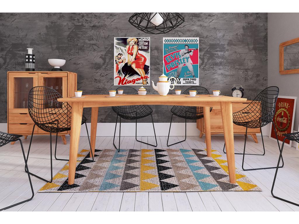 Ventoriq - Table en coeur de hêtre huilé naturel 80x170 BUUU17679