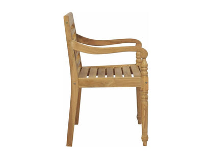 Chaises Lumenao avec coussins 4 pièces Bois de teck solide ZNQY44926