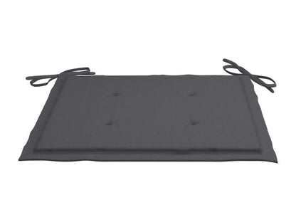 Mobilier à dîner d'extérieur pliable avec coussin 3 pièces Teck QRXA98826