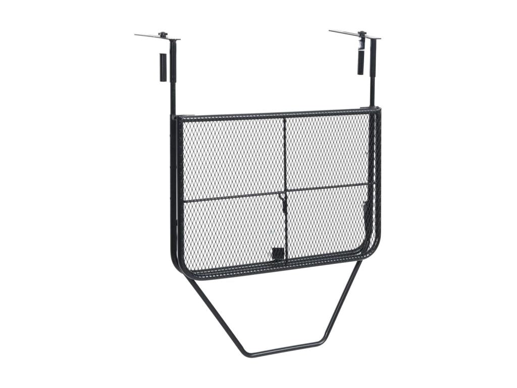 Table de balcon Noir 60x40 Acier VBSZ60168