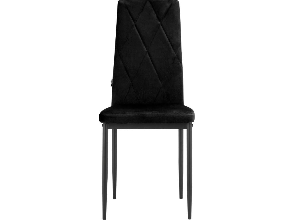 Chaise de salle à manger Ventoriq 4pk Noir COMF75519