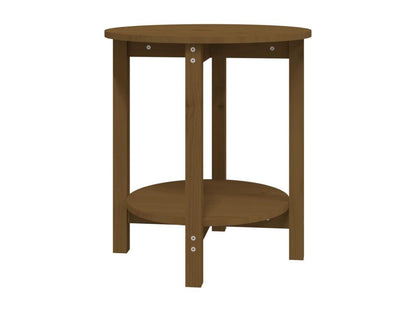 Table basse Marron miel 55x60 cm Bois massif de pin KCKK94553