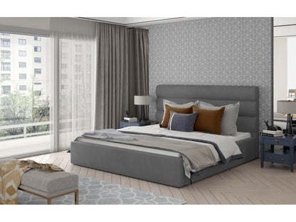 Lit Ventoriq L 180x200 /Tissu-Gris PTAU03714