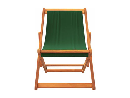Chaises de plage pliables lot de 2 vert tissu JDVL69588