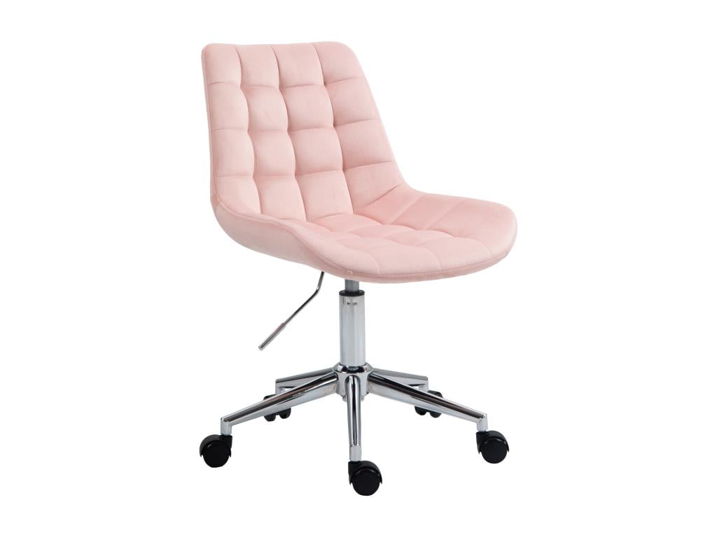 Chaise de bureau Ventoriq pour enfants réglable en hauteur Rose AMOV70837