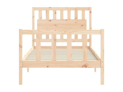 Cadre de lit sans matelas 100x200 cm bois massif de pin UUCU06618
