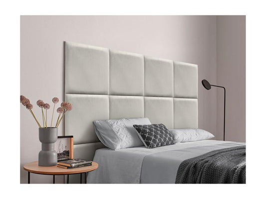 Ventoriq Tête delit Tapissée en velours de qualité Ventoriqérieure composée de panneaux autocollants interchangeables pour chambre beige 95 cm OWPF98063