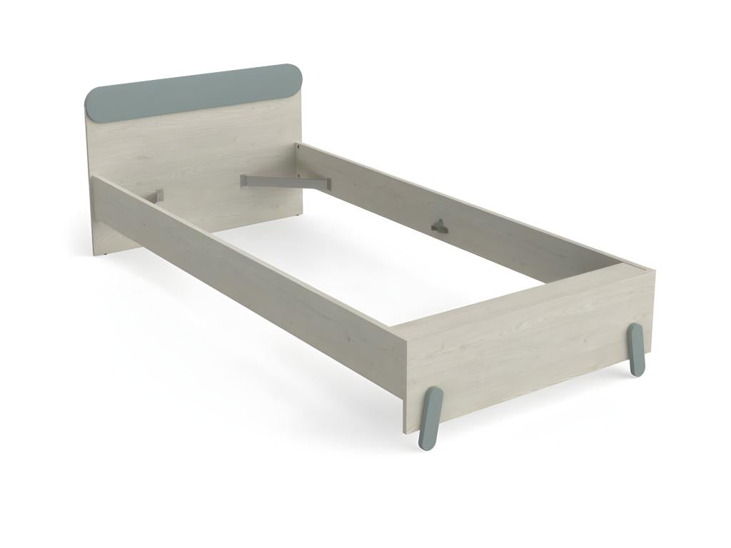 Chambre complète enfant 90x200 Bois Beige/vert - Ventoriq DPLA95940