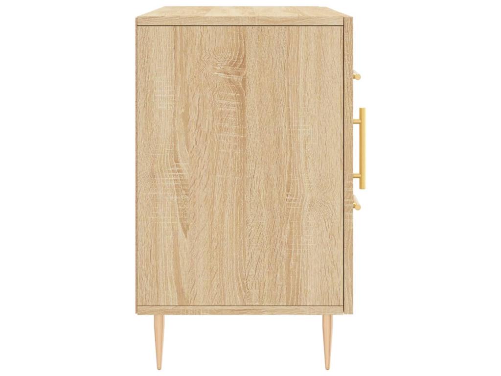 Buffet chêne Ventoriq 100x36x60 cm bois d'ingénierie EZOO72060