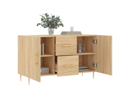 Buffet chêne Ventoriq 100x36x60 cm bois d'ingénierie EZOO72060