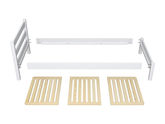 Lit gigogne en bois N01 Pin Clair 120x200 NUVX93008