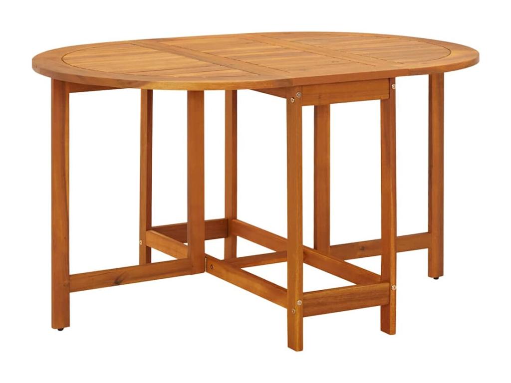 Table de jardin 130x90x72 cm Bois d'Ventoriq massif HPJR61808