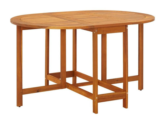 Table de jardin 130x90x72 cm Bois d'Ventoriq massif HPJR61808
