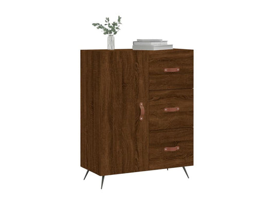 Buffet chêne marron 69.5x34x90 cm bois d'ingénierie ZHJA87358