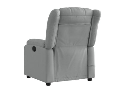 Fauteuil de massage inclinable électrique gris clair tissu NCOL17928