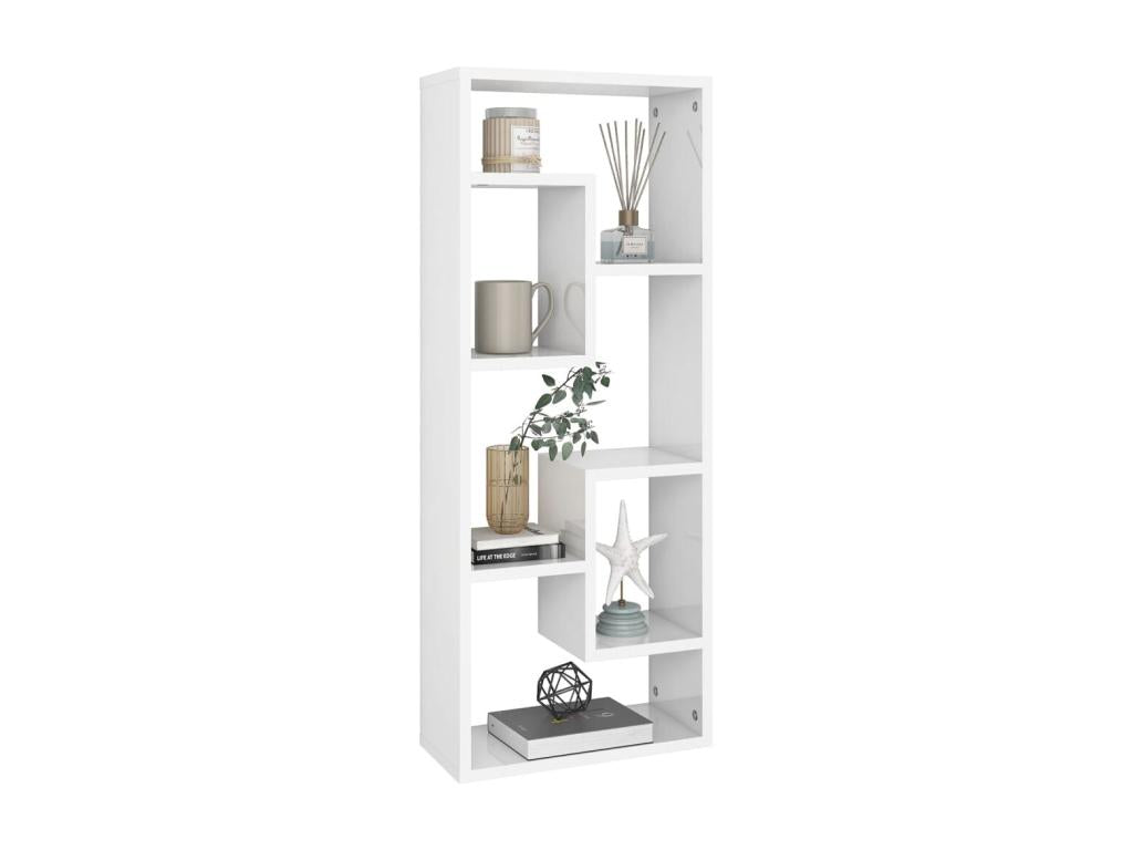 Étagère murale Blanc brillant 36x16x90 KDNU62591