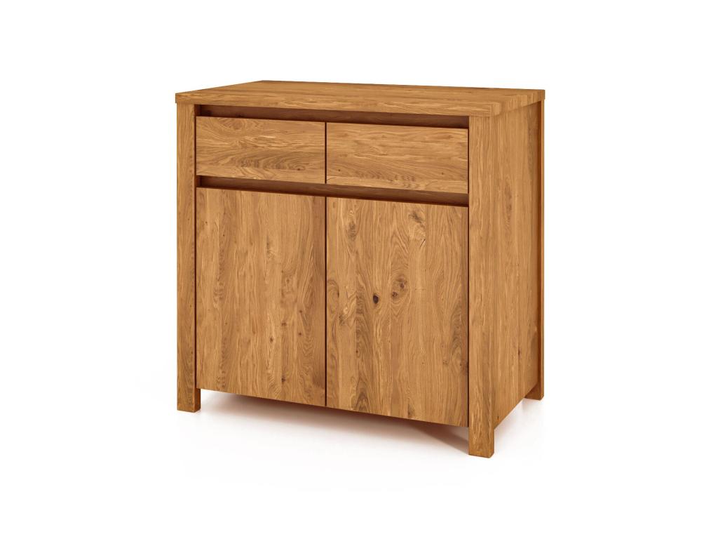 Ventoriq - Commode en bois massif de chêne sauvage finition à l'huile naturelle IALT70507