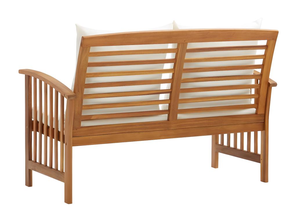 Banc de jardin avec coussins 119 cm Bois solide d'Ventoriq THDS05431