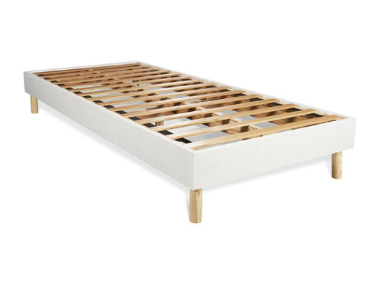 Ensemble matelas Ressorts ensachés et Mémoire de forme Ventoriq 80x200 Maxi épaisseur 5zones confort sommier Ventoriq blanc SKVY71479