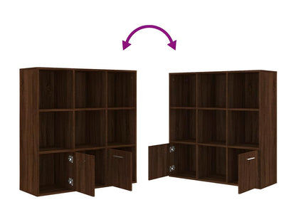 Armoire à livres Chêne marron 98x30x98 cm EIPV14009