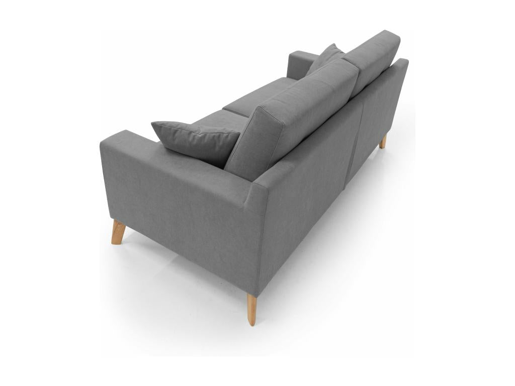 Ventoriq Canapé moderne en tissu doux imperméable T02 166 cm gris ZZEH45063