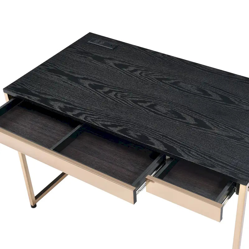 48-inch steel computer desk with charging ports