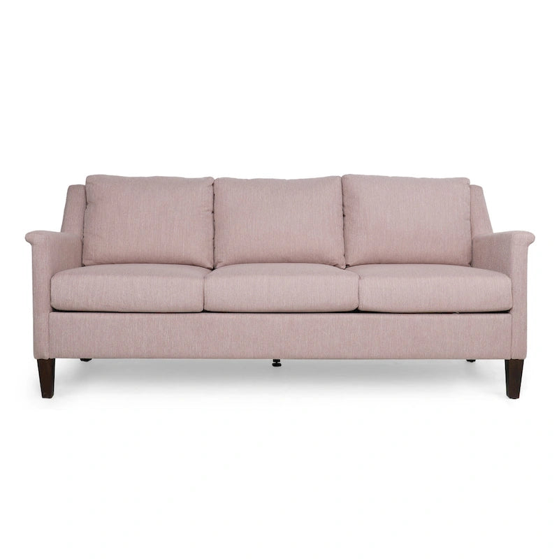 Modern three-seater fabric sofa