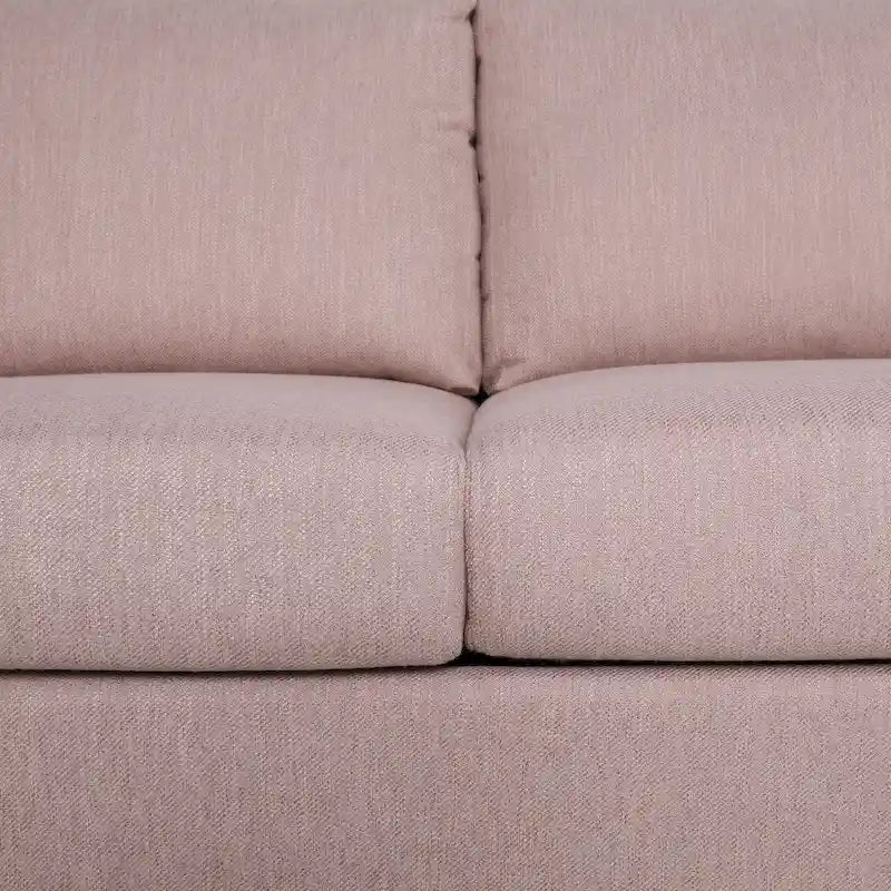 Modern three-seater fabric sofa
